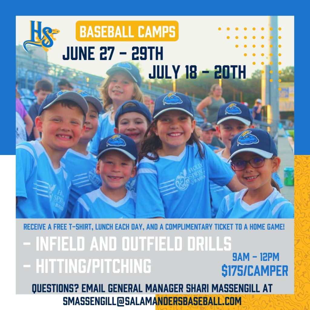 2022 Salamanders Baseball Camps