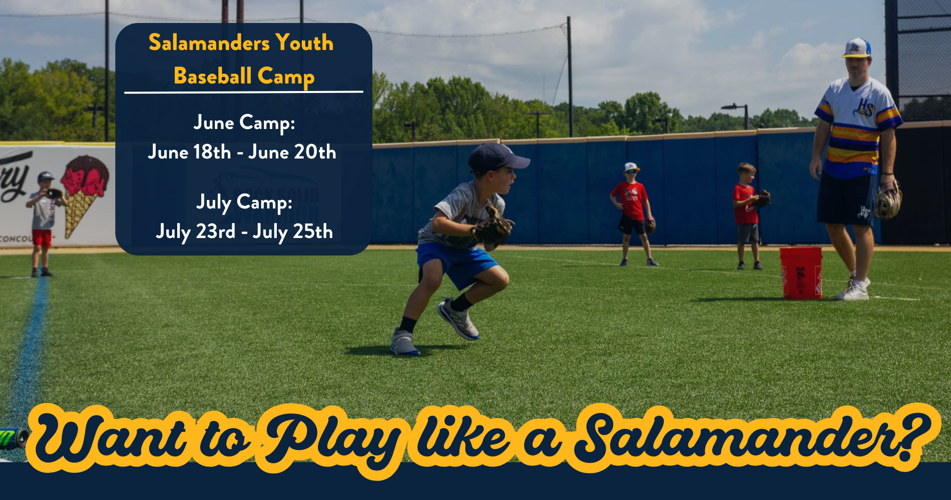 Sign-up for the 2024 Salamanders Youth Camp!