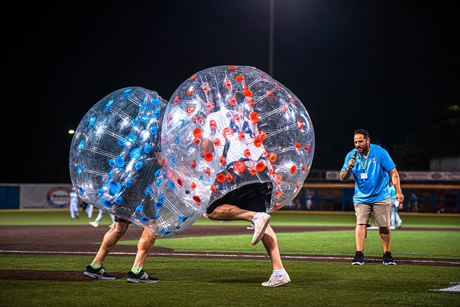 Photo of Holly Springs Salamanders players at special event