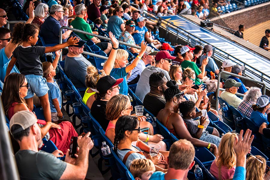 Photo of Holly Springs Salamanders fans in the stadium